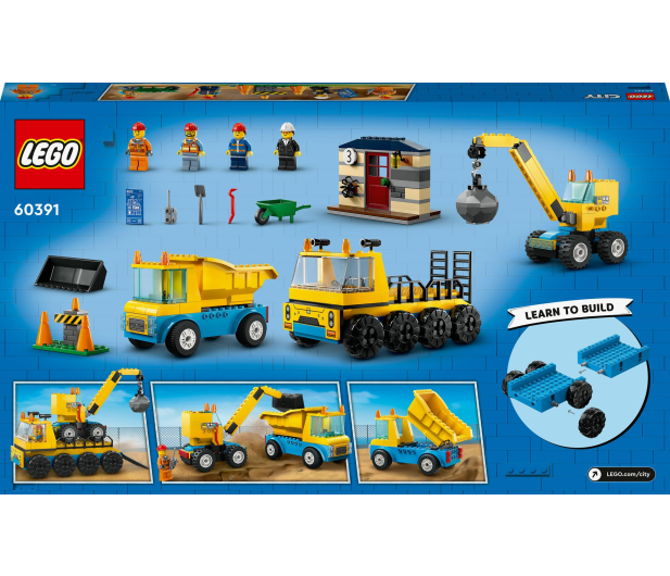 LEGO City 60391 Ciężarówki i dźwig z kulą wyburzeniową - 1144459 - zdjęcie 7